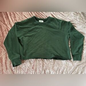 American Eagle Distressed Cropped Sweatshirt